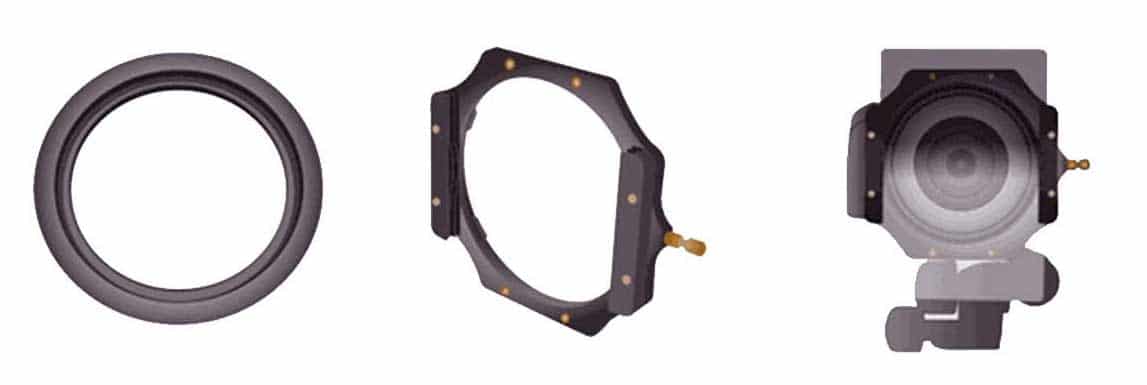 Filtre rectangulaire sur porte-filtre