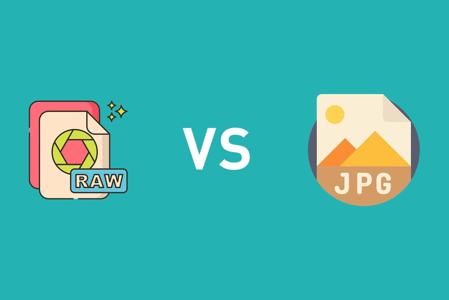 Comparaison des formats de fichiers image RAW et JPG