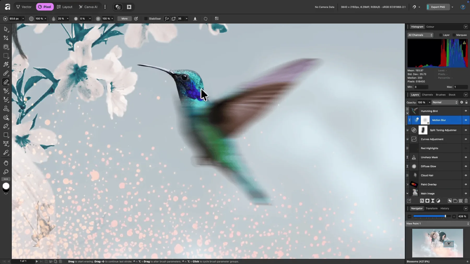 Affinity Photo, logiciel de retouche photo (visuel officiel Serif / Canva)