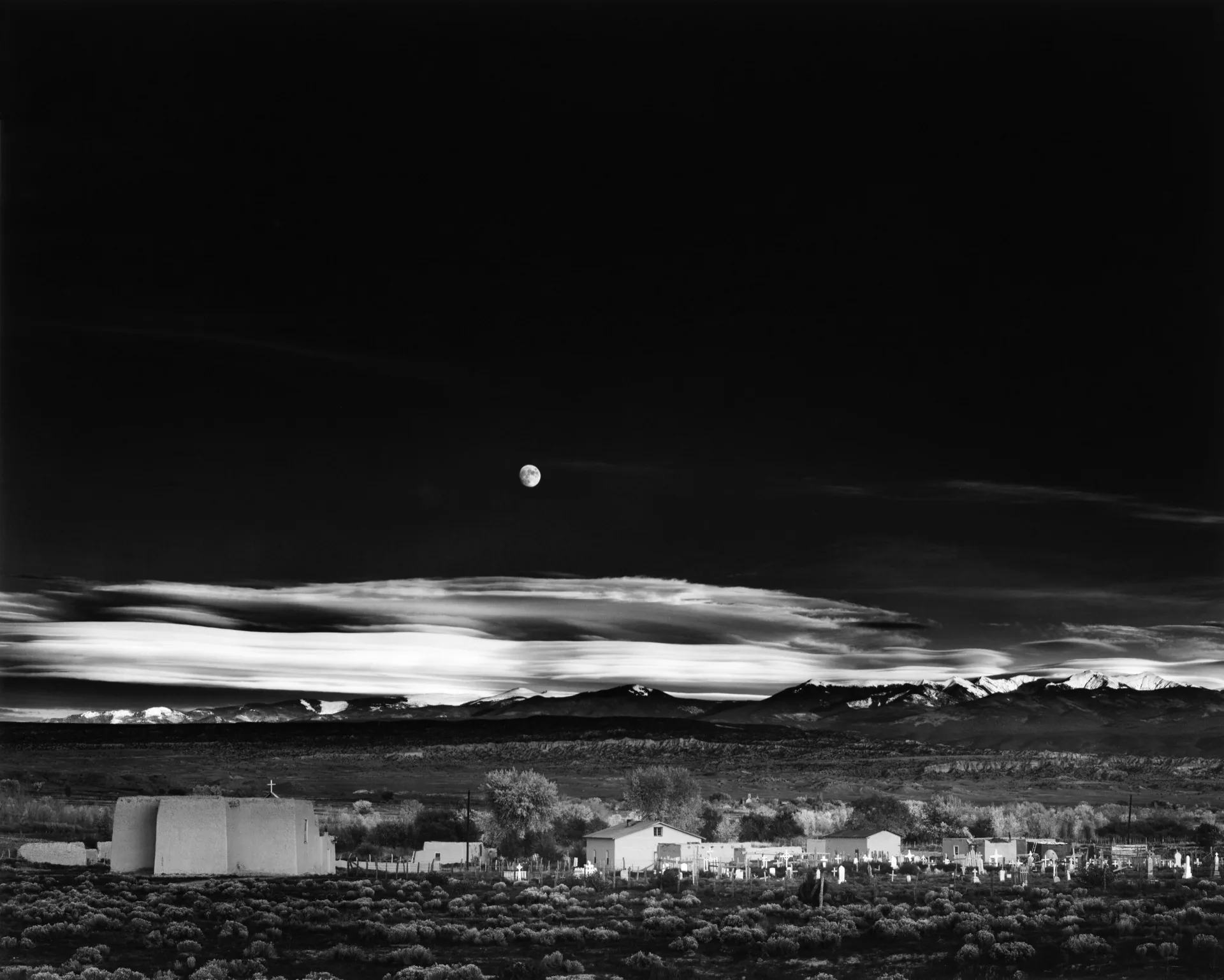 Moonrise, Hernandez, New Mexico (1941), photographie d'Ansel Adams au cœur de l'affaire IA Danziger Gallery