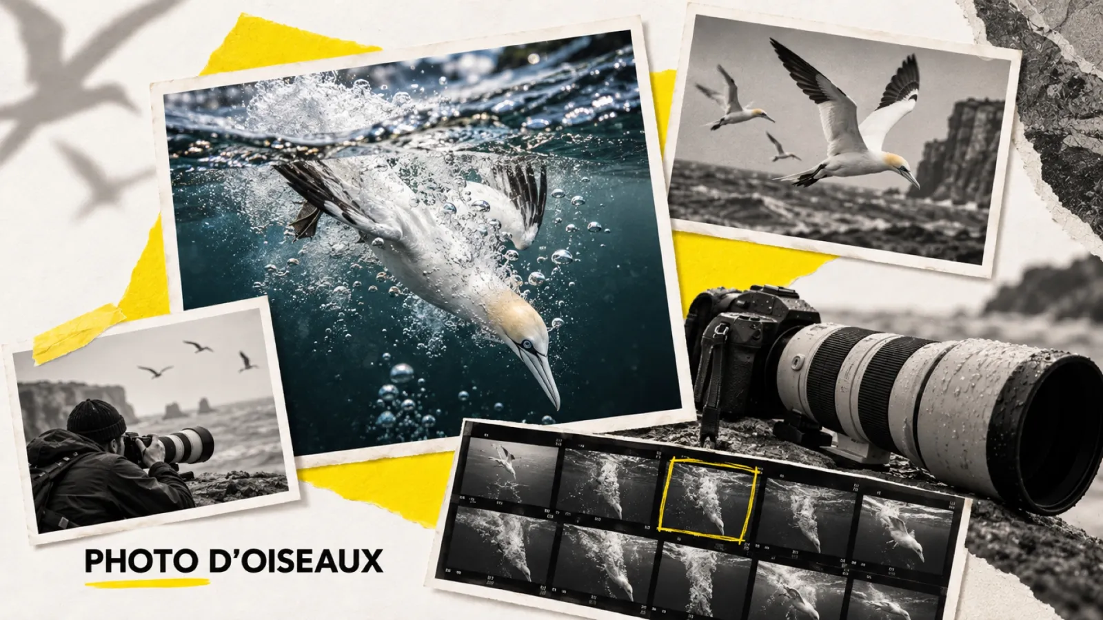 Illustration en collage photographique de l’article « Bird Photographer of the Year 2026 : trois Français au palmarès »