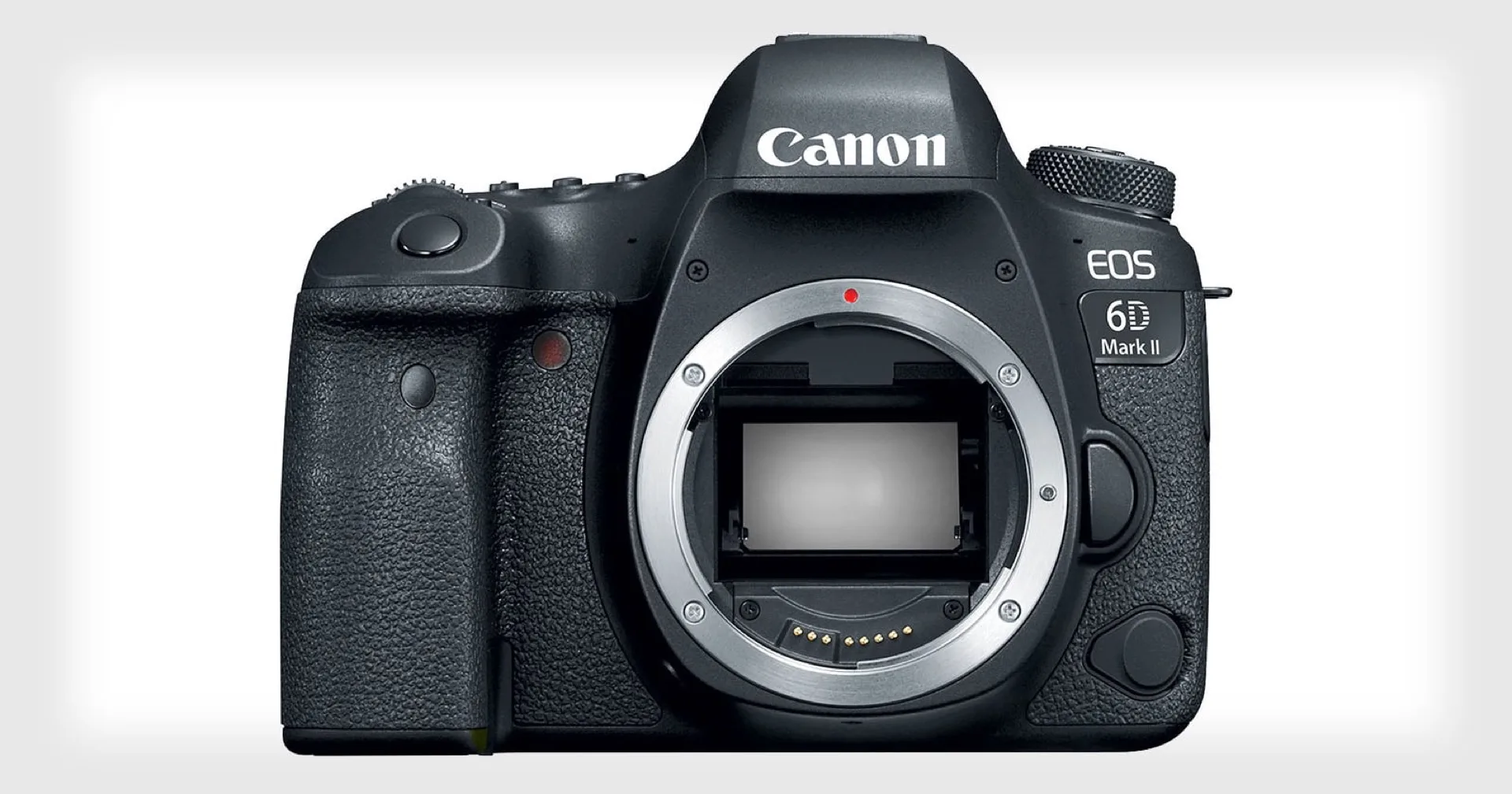 Reflex Canon EOS 6D Mark II vu de face