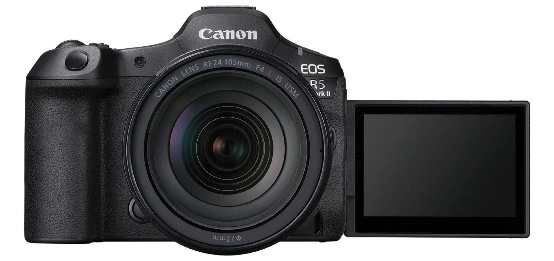 Canon EOS R5 Mark II vu de face
