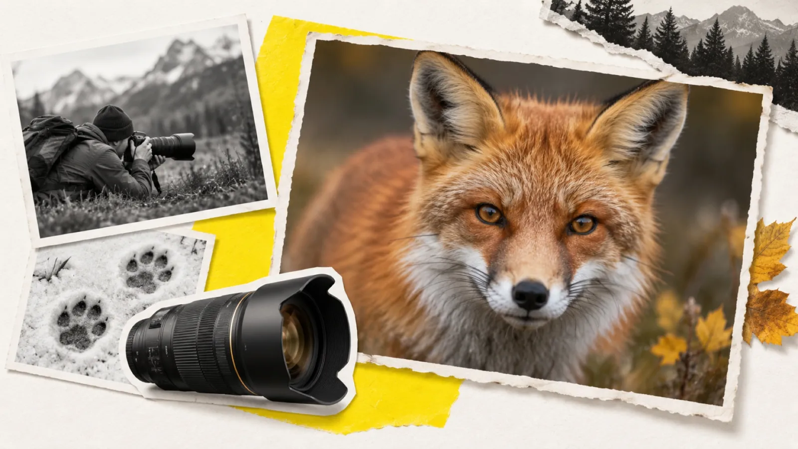 Illustration en collage photographique de l’article « Comment réaliser des portraits percutants d’animaux »
