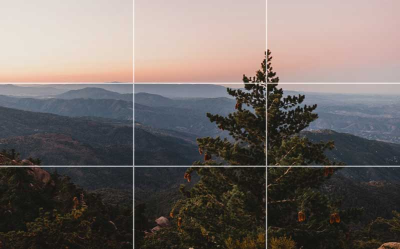 Composition soignée pour un coucher de soleil