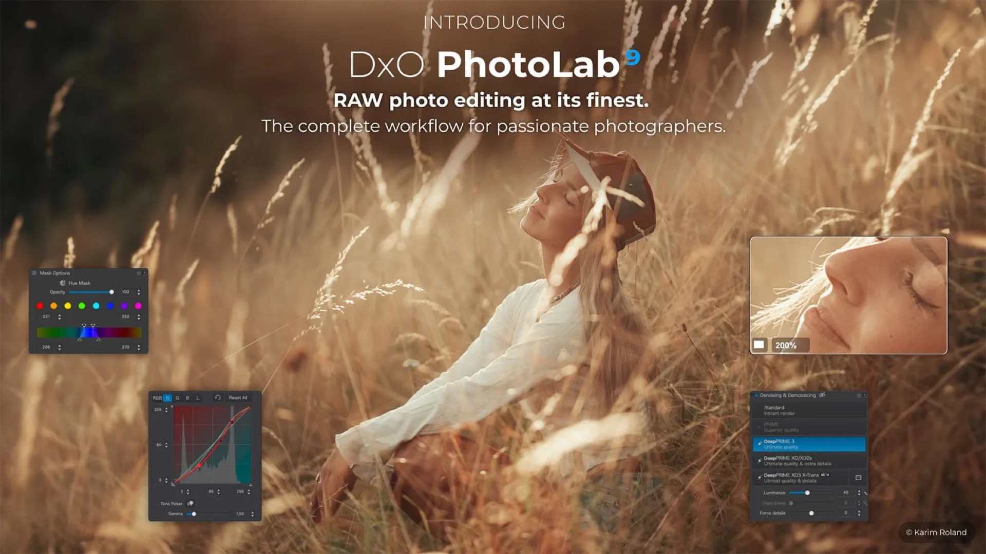 DxO PhotoLab 9 : interface du logiciel avec sa nouvelle bibliothèque optique 2026