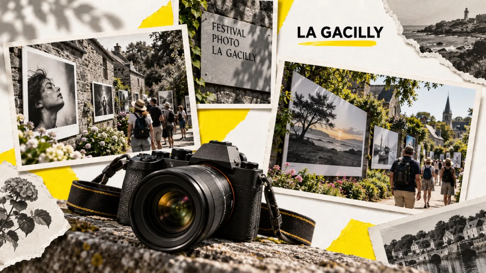 Illustration en collage photographique de l’article « Festival Photo La Gacilly 2026 : 23e édition, le guide pour préparer la visite »