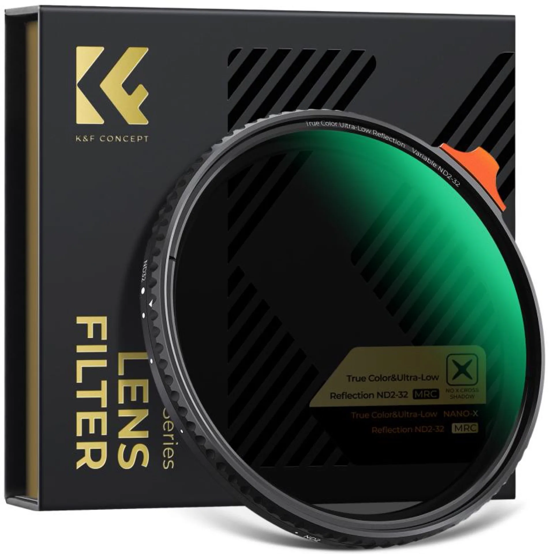 Filtre ND variable K&F Concept True Color ND2-32 sans croix X