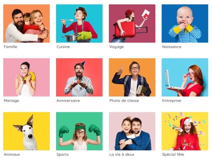 Thèmes de mise en page proposés par l'éditeur Flexilivre