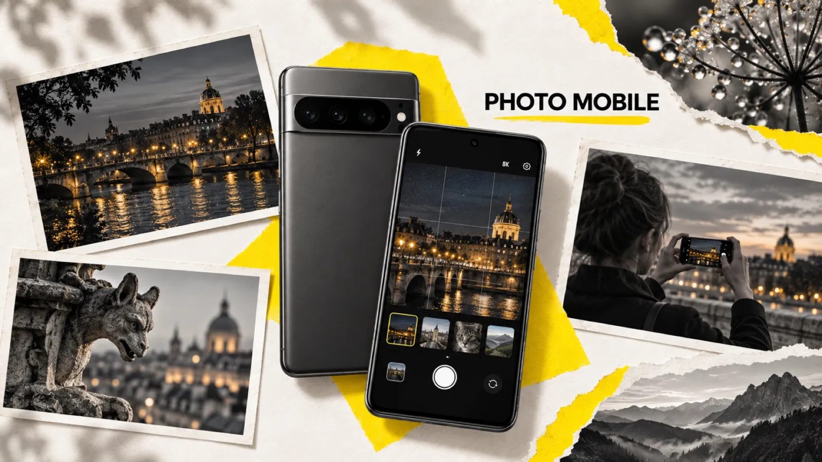 Illustration en collage photographique de l’article « Google Pixel 11 : ce que le photophone de la rentrée change vraiment pour la photo »