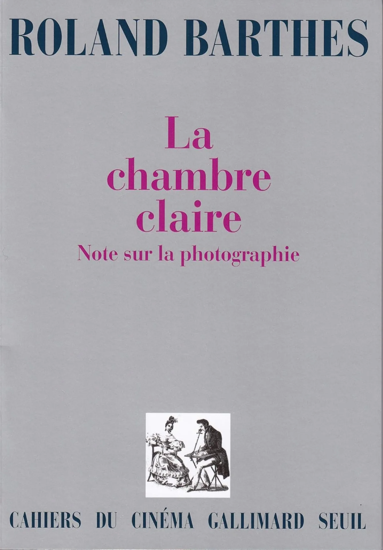 Couverture de La Chambre claire de Roland Barthes