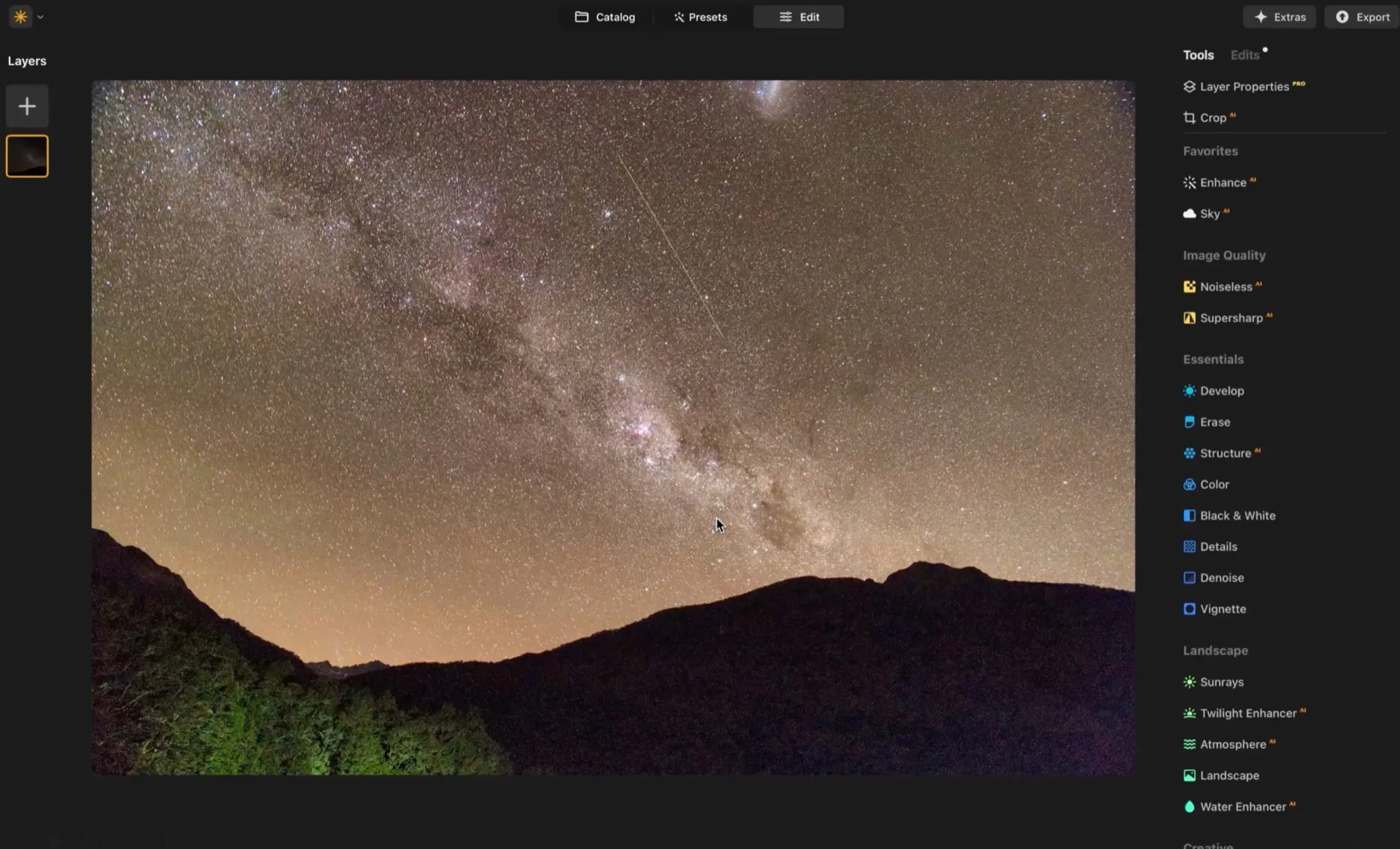 Réduction du bruit numérique avec l'extension Noiseless AI de Luminar