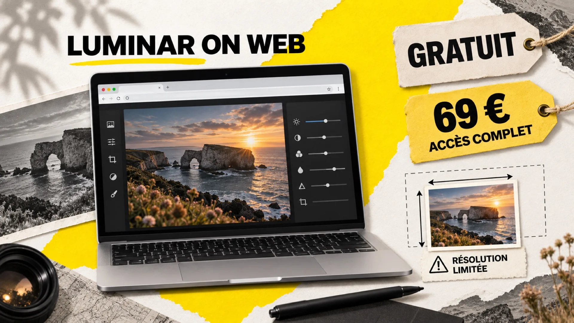 Luminar on Web : prix et limites de l'éditeur photo en ligne