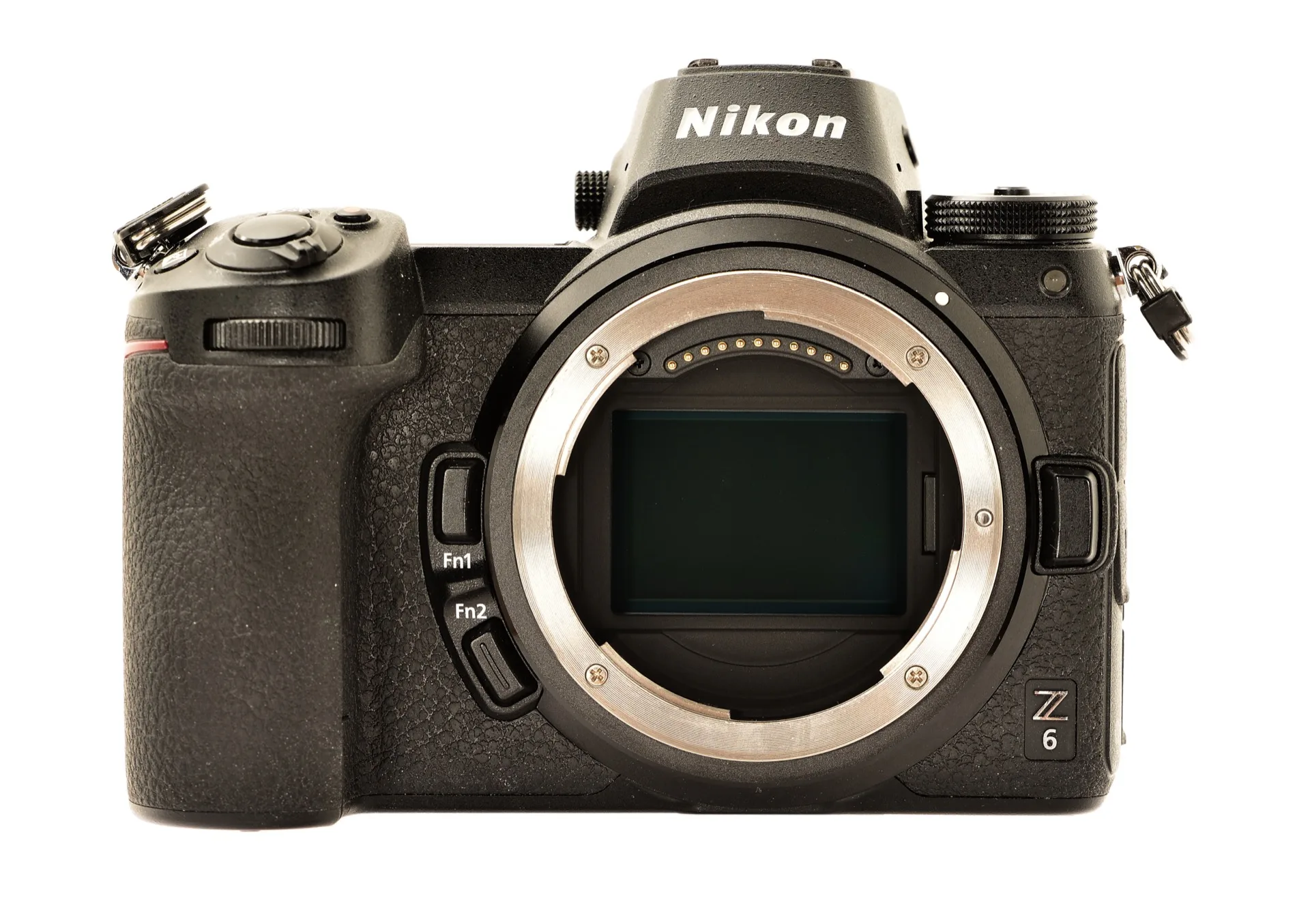Baïonnette de la monture Z d'un Nikon Z6, ergots et contacts électriques visibles