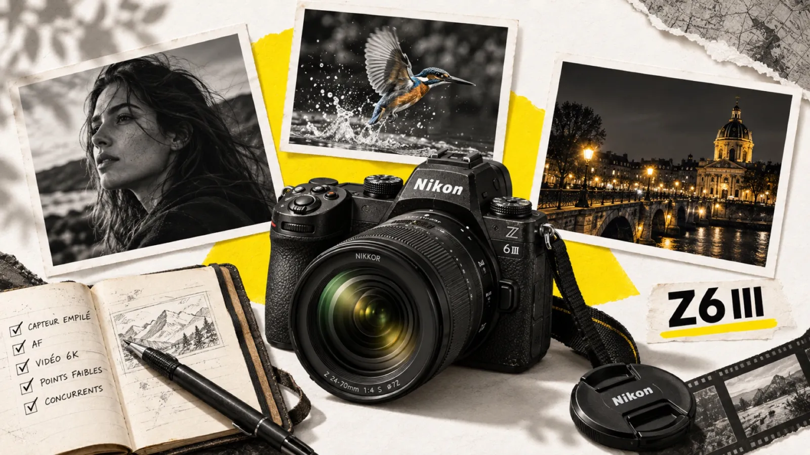 Illustration en collage photographique de l’article « Nikon Z6 III, après ~2 ans : le verdict longue durée »