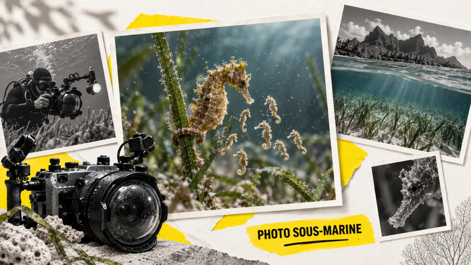 Illustration en collage photographique de l’article « Ocean Photographer of the Year 2026 : un Français l’emporte »