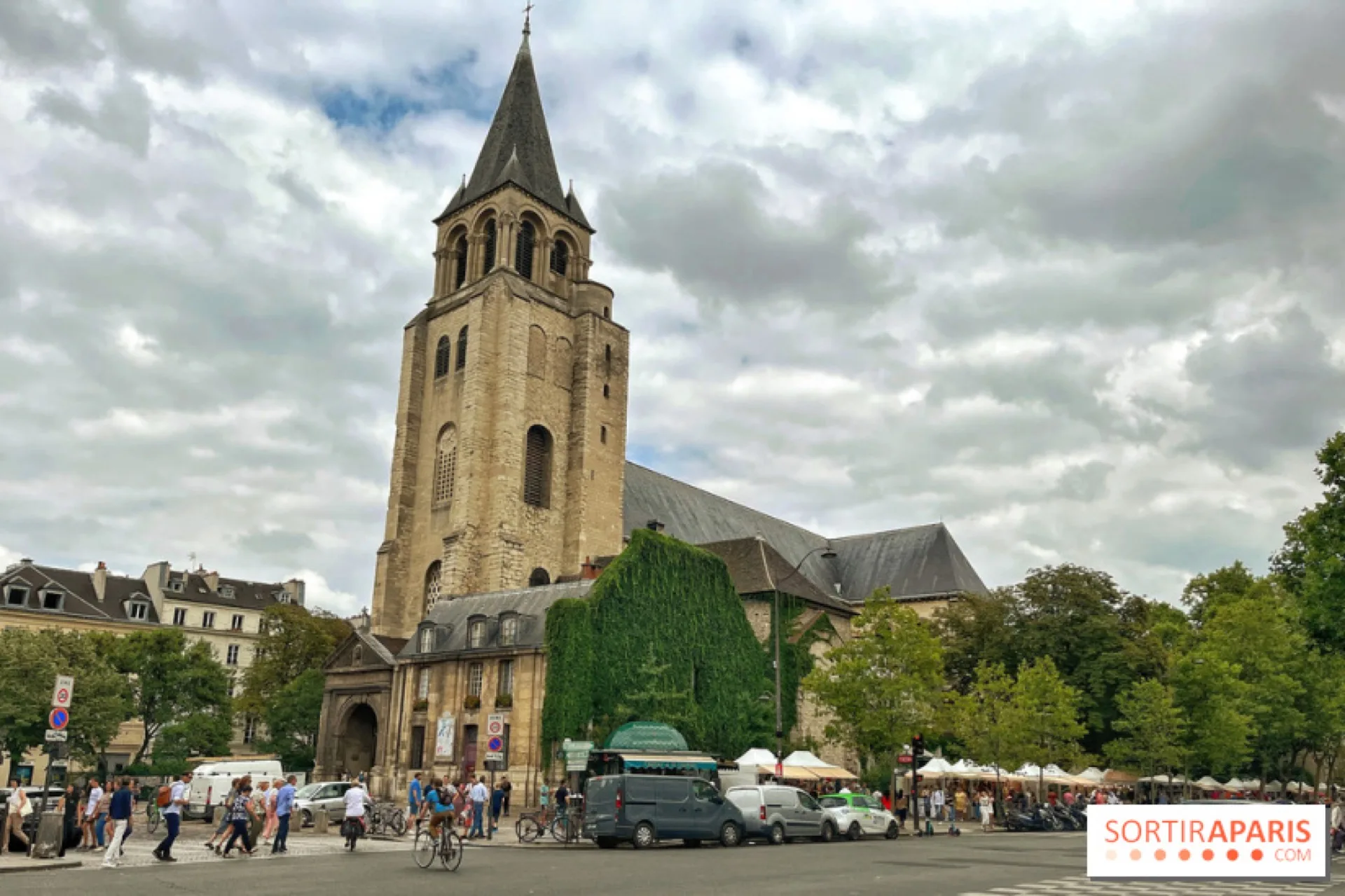 Église Saint-Germain-des-Prés, cœur du quartier des galeries d'art parisiennes
