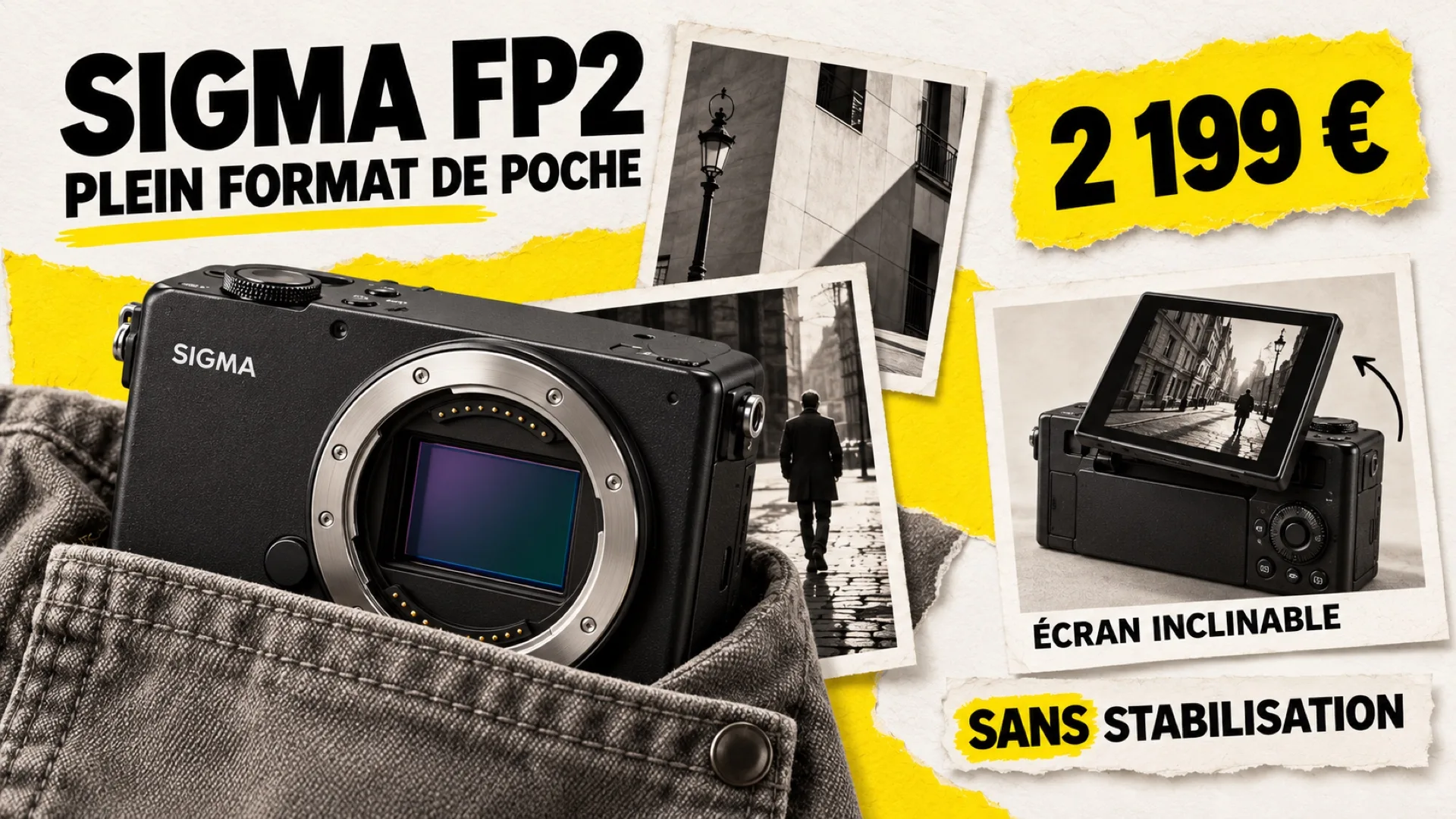 Sigma FP2, plein format de poche à 2 199 € avec écran inclinable et sans stabilisation