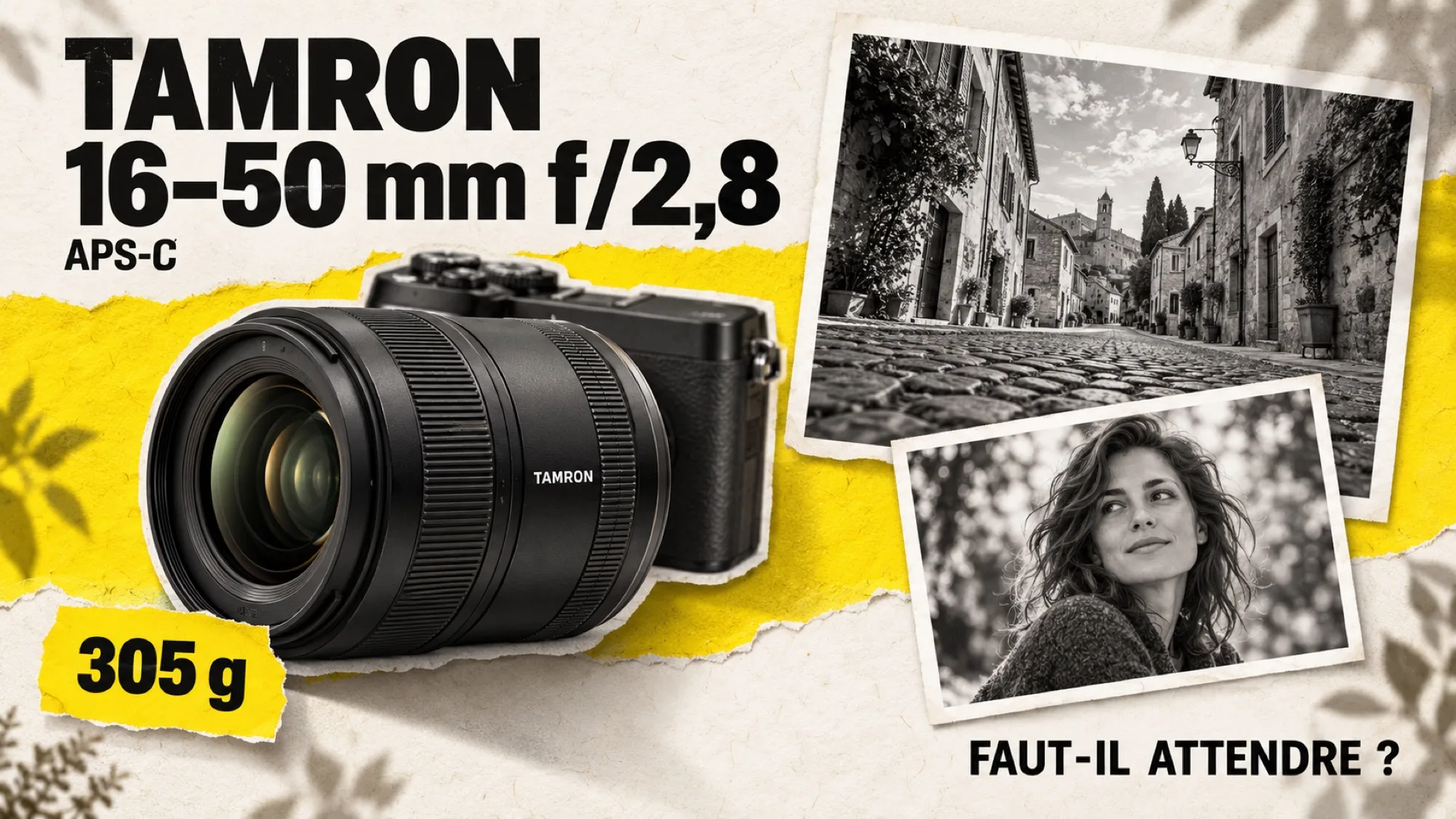 Tamron 16-50 mm f/2,8 pour hybride APS-C
